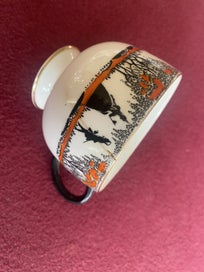 Listing 5 of 8 for Vintage Paragon Silhouette Plates and Saucers Orange and Black 1920s