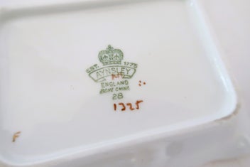 Listing 3 of 3 for ***BEAUTIFUL AYNSLEY ORCHARD GOLD DISHES SIGNED D JONES***