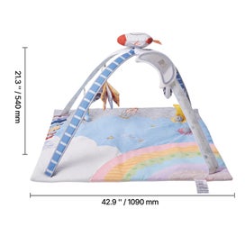 Listing 8 of 12 for New Baby Play Gym Mat Tummy Time Activity Mat with 6 Sensory Toy 35.0" x35.0"