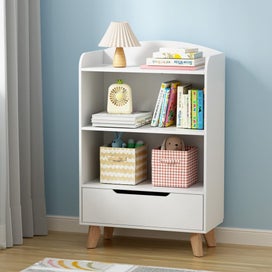 Listing 7 of 7 for Keezi Kids Bookshelf 3 Tiers Storage Children Bookcase Toys Organiser Drawer