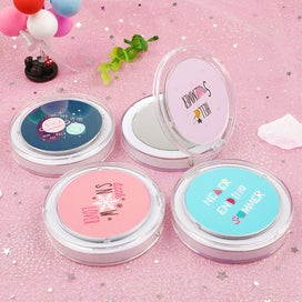 Listing 2 of 7 for Led Mini Makeup Mirror Portable Rechargeable Folding Cartoon Theme