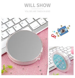 Listing 6 of 7 for Led Mini Makeup Mirror Portable Rechargeable Folding Cartoon Theme