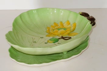 Listing 1 of 2 for ***BEAUTIFUL CARLTON WARE WATER LILY DRAINER BOWL & PLATE***