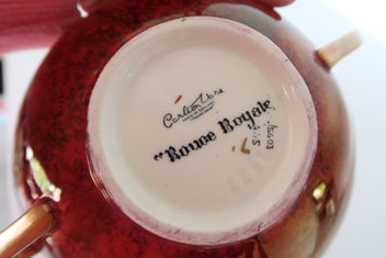 Listing 2 of 2 for ***VINTAGE CARLTON WARE ROUGE ROYALE HANDLED BOWL***