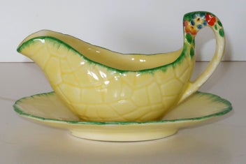 Listing 1 of 2 for ***VINTAGE CROWN DEVON GARDEN PATH SAUCE JUG***