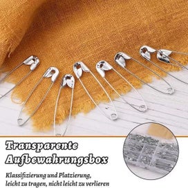 Listing 6 of 9 for 50/100Pcs Safety Pins Rust Resistant Silver Durable Safety Pins For DIY Crafts