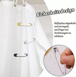 Listing 7 of 9 for 50/100Pcs Safety Pins Rust Resistant Silver Durable Safety Pins For DIY Crafts