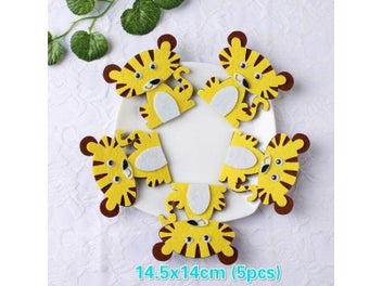 Listing 1 of 9 for Cartoon Animal Thick Nonwoven Felt DIY Package Bee Giraffe Dinosaur Frog Tiger