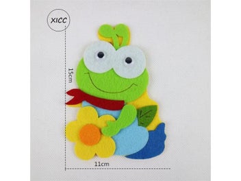 Listing 4 of 9 for Cartoon Animal Thick Nonwoven Felt DIY Package Bee Giraffe Dinosaur Frog Tiger