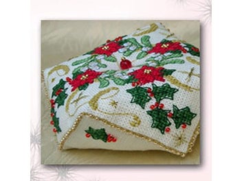 Listing 1 of 9 for Cross Stitch Pin Needle Cushion 044 14ct Biscornu Needlework DIY Kit Embroidery