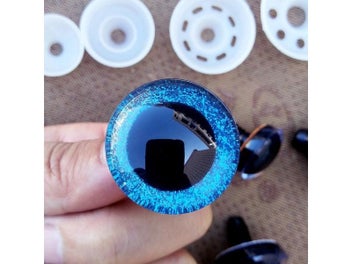 Listing 3 of 9 for 20pcs 3D Plastic Safety Eyes For Crochet Toys Glitter Amigurumi Plush Dolls