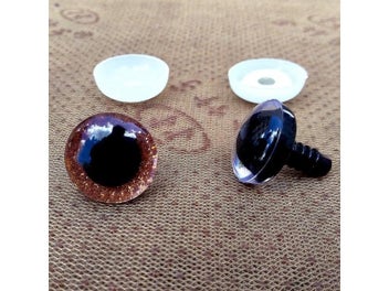 Listing 4 of 9 for 20pcs 3D Plastic Safety Eyes For Crochet Toys Glitter Amigurumi Plush Dolls