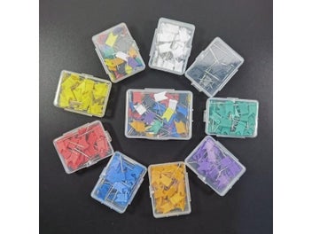 Listing 3 of 8 for 50pcs Colorful Flags Push Pins Metal Bulletin Board Message Paper Fixed Needle