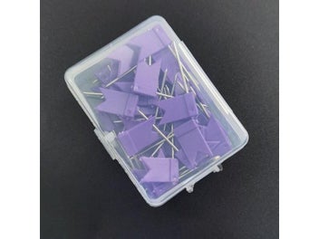 Listing 5 of 8 for 50pcs Colorful Flags Push Pins Metal Bulletin Board Message Paper Fixed Needle