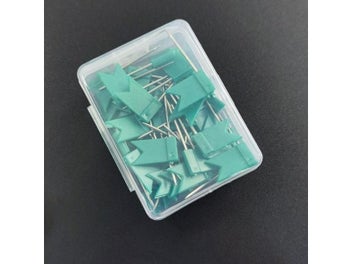 Listing 6 of 8 for 50pcs Colorful Flags Push Pins Metal Bulletin Board Message Paper Fixed Needle