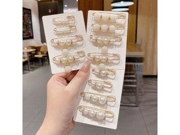 Listing 3 of 8 for Functional Collar Pin Versatile Waist Clip Pearl Brooch For Collar Pearl Brooch