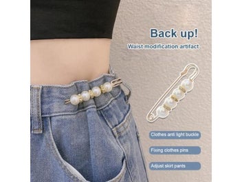 Listing 4 of 8 for Functional Collar Pin Versatile Waist Clip Pearl Brooch For Collar Pearl Brooch