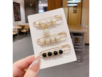 Listing 6 of 8 for Functional Collar Pin Versatile Waist Clip Pearl Brooch For Collar Pearl Brooch