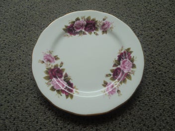 Listing 1 of 2 for Queen Anne pink roses pattern bone china side plate