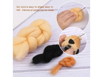Listing 6 of 9 for No Finish DIY Handmade Cute Siamese Maine Cat Pug Bulldog Animal Wool Needle
