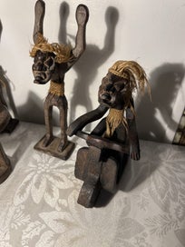 Listing 2 of 13 for Vintage Wood Carving Tribal 5 men