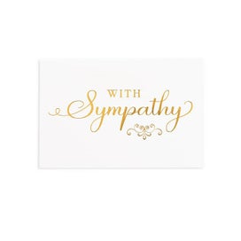 Listing 3 of 3 for Gold Foil Card & Envelope With Sympathy Pack 25
