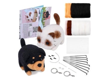 Listing 1 of 9 for Animals DIY Needle Felting Set With Foam Mat For Handcraft Project Beginners