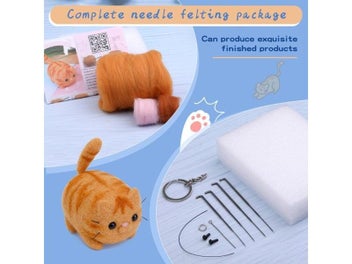 Listing 4 of 9 for Animals DIY Needle Felting Set With Foam Mat For Handcraft Project Beginners