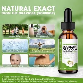 Listing 3 of 9 for 60ML Soursop Graviola Extract Liquid Drop Immune Digestive Support