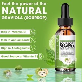 Listing 4 of 9 for 60ML Soursop Graviola Extract Liquid Drop Immune Digestive Support
