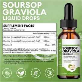 Listing 9 of 9 for 60ML Soursop Graviola Extract Liquid Drop Immune Digestive Support