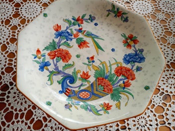 Listing 1 of 8 for VINTAGE Chelsea Bird Multicoloured CROWN DUCAL Cake STAND