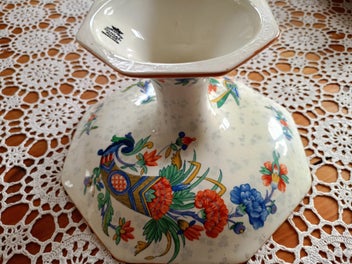 Listing 3 of 8 for VINTAGE Chelsea Bird Multicoloured CROWN DUCAL Cake STAND