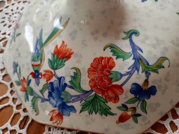 Listing 5 of 8 for VINTAGE Chelsea Bird Multicoloured CROWN DUCAL Cake STAND