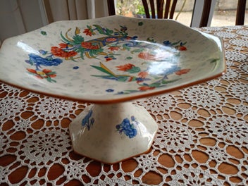 Listing 7 of 8 for VINTAGE Chelsea Bird Multicoloured CROWN DUCAL Cake STAND