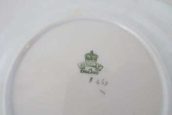 Listing 4 of 5 for ***ANTIQUE AYNSLEY TRIO EMBOSSED PORCELAIN WITH HANDPAINTED FLOWERS***