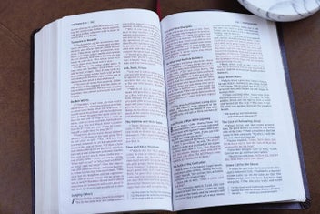 Listing 3 of 4 for NIV, Thinline Bible, Bonded Leather, Burgundy, Red Letter Edition, Comfort Print