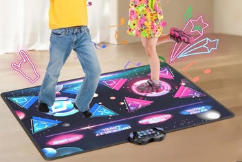 Listing 10 of 10 for Lovelys Dance Mat 2-Player Dance Pad for Girls Boys Electronic Dancing Mat