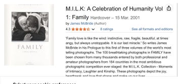 Listing 3 of 14 for FAMILY; A MILK Book; Exquisite Photographic Celebration.