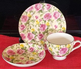 Listing 1 of 7 for SIMPLY GORGEOUS Vintage Maxwell Williams "Peony" Trio