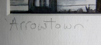 Listing 3 of 6 for BRIDGET PAAPE "ARROWTOWN" DIGITAL PRINT FROM ORIGINAL WATERCOLOUR