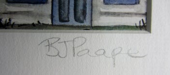 Listing 4 of 6 for BRIDGET PAAPE "ARROWTOWN" DIGITAL PRINT FROM ORIGINAL WATERCOLOUR