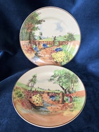 Listing 1 of 5 for Royal Doulton Country Garden plates D4932 circa 1930