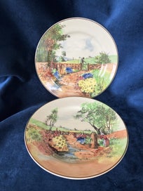 Listing 2 of 5 for Royal Doulton Country Garden plates D4932 circa 1930