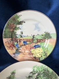 Listing 4 of 5 for Royal Doulton Country Garden plates D4932 circa 1930