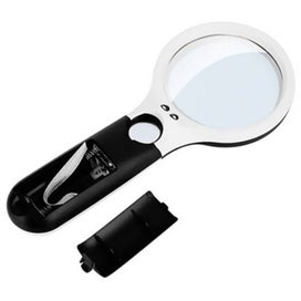 Listing 3 of 3 for 3Led Light 3X 45X Handheld Magnifier Reading Magnifying Glass White