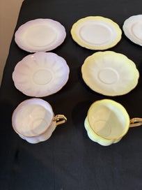 Listing 14 of 19 for $1 NO RESERVE Royal Albert Hampton 'Rainbow' English Bone China Cups & Tea Set