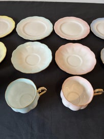 Listing 16 of 19 for $1 NO RESERVE Royal Albert Hampton 'Rainbow' English Bone China Cups & Tea Set