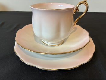 Listing 9 of 19 for $1 NO RESERVE Royal Albert Hampton 'Rainbow' English Bone China Cups & Tea Set