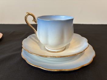 Listing 11 of 19 for $1 NO RESERVE Royal Albert Hampton 'Rainbow' English Bone China Cups & Tea Set